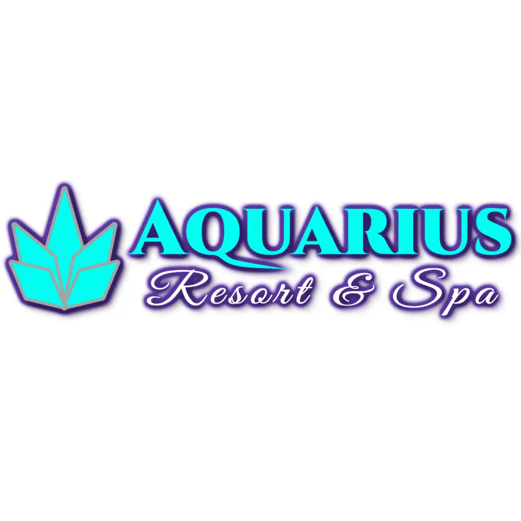 Aquarius Resort and Spa logo final. Logo design.