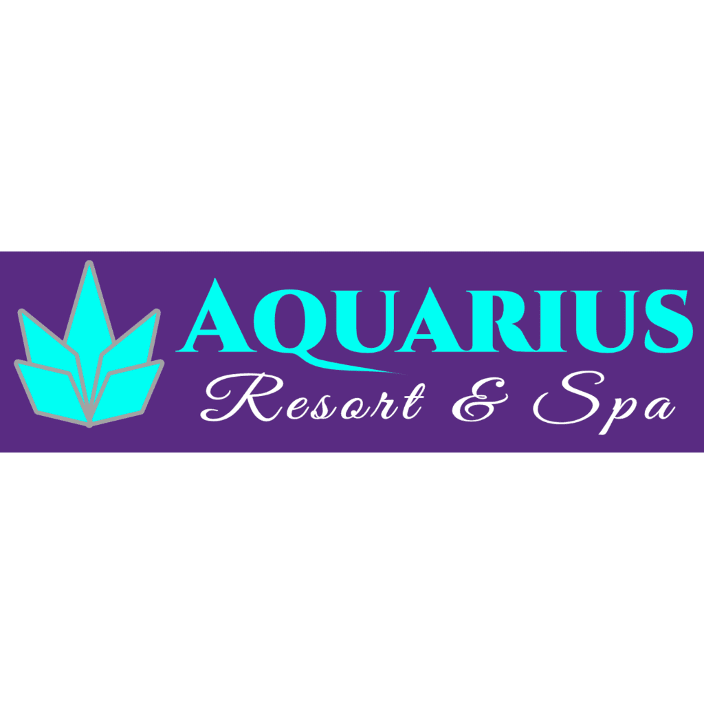 Aquarius Resort and Spa logo v1. Logo design.
