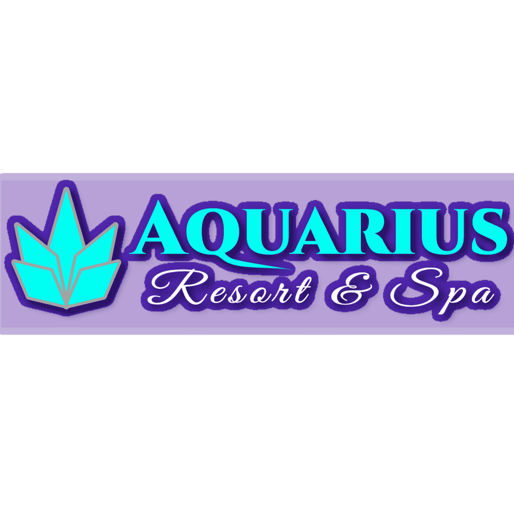 Aquarius Resort and Spa logo v2. Logo design.